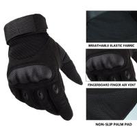 Guantes Tácticos De Halcón Negro Para Deportes Y Entrenamiento Con Capa Dura Cinco Dedos Antideslizantes Microfibra Unisex - details 9