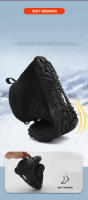 Botas De Nieve Impermeables Para Hombres Invierno Zapatos De Acampar Hasta La Rodilla Con Peluche Cálido Adecuadas Para Parejas Y Senderismo - details 12