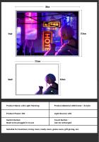 Lámpara De Noche LED Neón Edgerunners Anime Cyberpunk Con Efecto 3D Decoración De Habitación Para Otaku Gamers Luz De Mesa Con 3 Colores Frío Calido Neutro Tamaño 30cm - details 10