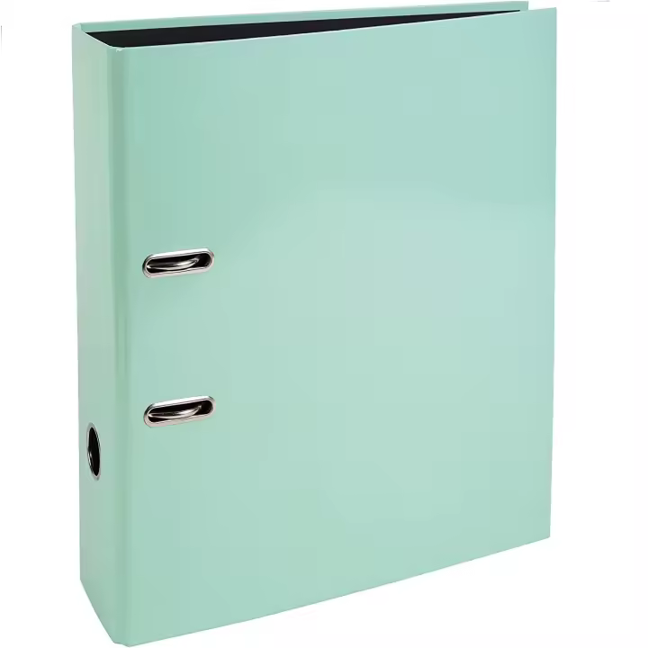 CABLEPELADO Archivador 2 anillas Lomo 80 mm A4 Verde Claro, Capacidad 750 Hojas, Oficio y Colegiado - 1