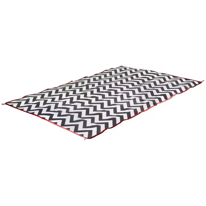 Bo-Camp - Alfombra - Wave - Mediana - Negro/Blanco - 1