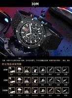 Reloj De Pulsera De Cuarzo MINI FOCUS Para Hombres Resistente Al Agua Con Función De Luz Luminosa Deportiva Multi Funcional De Silicona Correa De 22 Cm - details 14