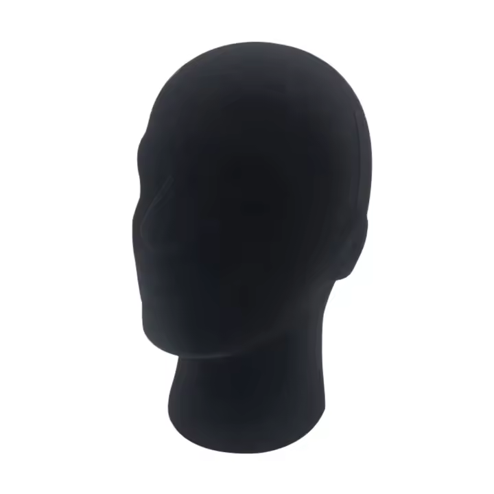 Cabeza De Muñeca De Esponja Para Mujer Y Hombre Con Peluca Gafas Y Gorra Soporte De Exhibición Para Peluquería Decoración De Estilo De Barbería - 1