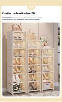 Gabinete De Zapatos Plegable Multicapa Organizador Espacioso Para Pared Y Esquina Almacenamiento Ajustable De Zapatillas - details 4