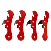 4PCS Abrebotellas Multifuncional Portátil Acero Inoxidable Abrepatas Manual Ergonómico Herramientas De Cocina Seguro Lado Cut - details 4