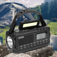 Radio De Emergencia Portátil Con Solar Y Manivela De Crank 10000mAh Con LED Y Cargador USB Luz De Mano Recargable Para Clima NOAA AM FM - details 0