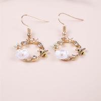 Pendientes Colgantes De Abeja Y Flor De Alta Clase Para Mujer Estilo Romántico Y Casual Metal Zinc Aleación Forma Redonda Moda De Viaje Y Festividad - details 5