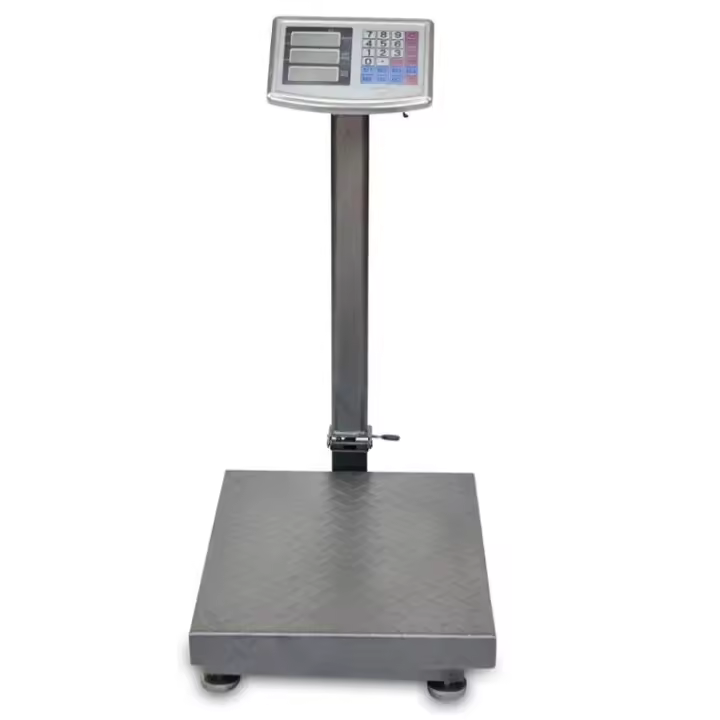 IPSDI Báscula Industrial de Plataforma 150 kg. Balanza Digital Plegable con Pantalla LCD. Plataforma de Acero. Báscula Profesional Multifuncional, Perfecta para Paquetería, Almacenes, Comercios. - 1