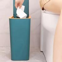 Bandeja De Basura De 10L a Prueba De Olores Con Diseño Moderno De Un Toque Durable De Plástico Para Baño Y Cocina Ahorra Espacio Y Resistente a Fugas - details 6