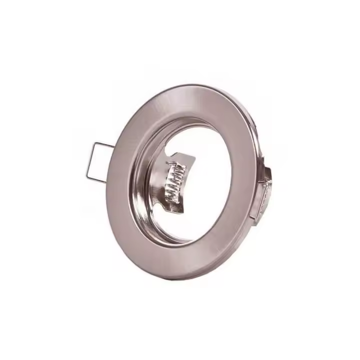 LED7 - PACK  de 10 Aro Fijo Acero Inoxidable para Bombillas GU10 - Alta Eficiencia - Iluminación, Luz Interior, Luz Exterior, Luz Fría, Decoración, Ofertas de iluminación, Paquete de Bombillas, Tecnología de Iluminación - 1