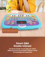 Tablet LED Para Niños Máquina De Estudio Educativa Con Sonido Musical Y Cuentos Inteligentes Forma Redonda De Animal Alfabeto Y Música Juguete Para Bebés - details 2