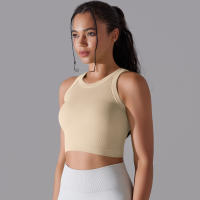 Sujetador Deportivo De 2 Niveles Para Mujer Sexy Yoga Alta Soporte Impacto Deporte Ropa Interior Correr Secado Rápido Top Deporte Gimnasio Con Almohadillas - details 36
