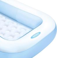 Intex Piscina Hinchable Infantil Rectangular, 166x100x25 cm, 90 litros de Capacidad, Suelo Hinchable para Mayor Comodidad, Piscina Azul para niños Desde 2 años, Incluye Parche de reparación (57403) - details 1