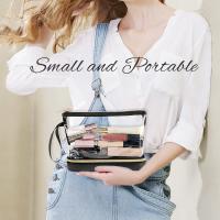 Bolsa de cosméticos transparente, multifuncional, de gran capacidad, de PVC, para guardar cosméticos, portátil, de viaje, con separación de ropa seca y húmeda. - details 8