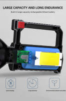 Lámpara De Emergencia LED Recargable Por USB Luz Portátil Para Exteriores Con Soporte Y Cobertura De Búsqueda Para Deportes Al Aire Libre Y Camping - details 8