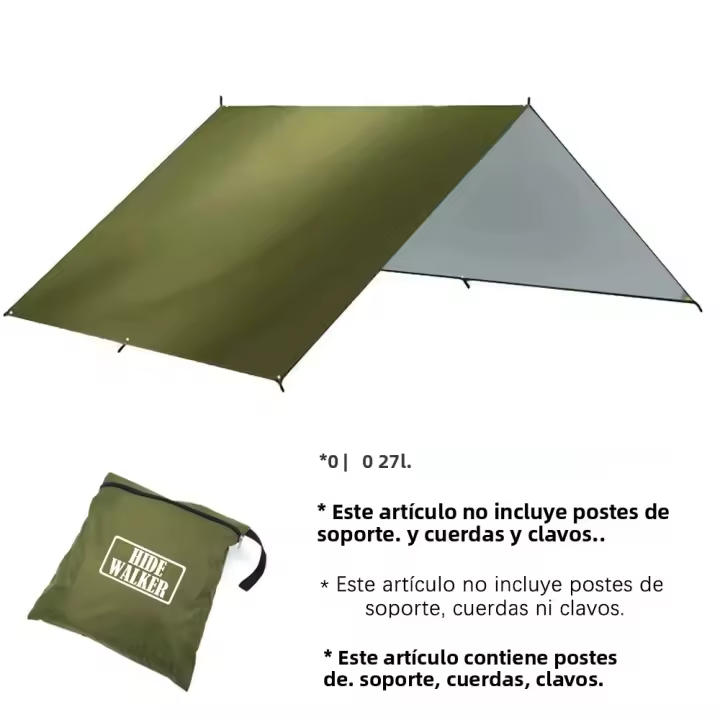 Parasol Solar Portátil Para Camping Y Picnic BBQ Resistente Al Agua Y UV Cubierta De Plata Para 3x3 3x4 3x5 4x4 Piezas - 1
