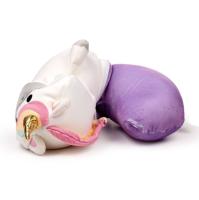 Peluche coche niño cojin cervical almohada unicornio regalo viaje suave, 2 en 1, coche tren infantil juguete. Puckator - details 4