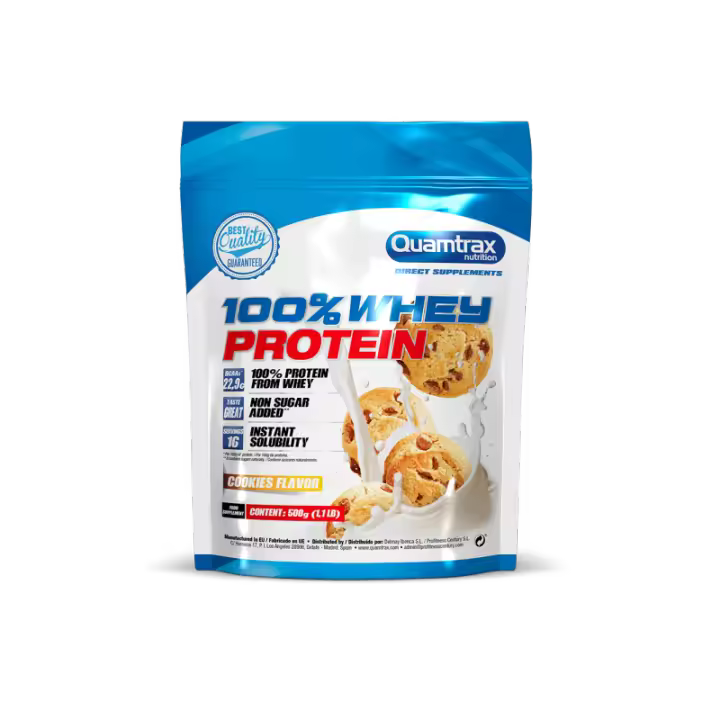 100% Whey Protein 500gr - Quamtrax - 1