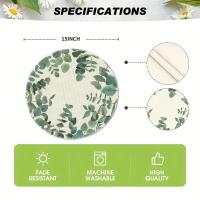 4 Pcs Matrícula Lavable Resistente Al Calor De Lino Sintético Para Mesas De Comedor Y Cocina Estilo Moderno Decoración De Mesa - details 0