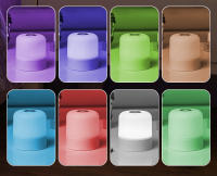 Lámpara De Noche Recargable Portátil Con Control Remoto Y Toque Cambio De Color RGB 16 Luz Para Dormitorio Y Habitación - details 4