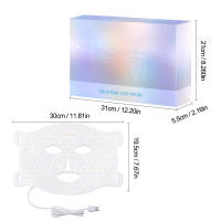 Máscara De Luz LED Para El Rostro Con 7 Colores Terapia De Silicona Fotón Belleza Para Levantar La Cara Anti-Arrugas Control De Aceite Blanqueamiento Y Reparación De Piel - details 3