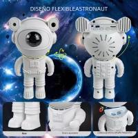 Proyector De Astronauta Y Estrellas Bluetooth LED Luz De Ambiente Para Dormitorio Aurora Lámpara Nocturna Con Altavoz Accesorios Para Altavoz - details 0