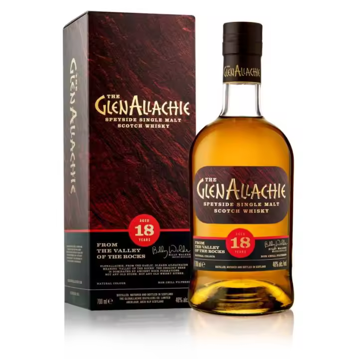 GLENALLACHIE 18YO SINGLE MALT WHISKY 70CL 46% - 1