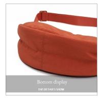 Bolso De Pecho Para Mujer De Gran Capacidad En Color Sólido Bolsa Cruzada De Viaje En Forma De Luna Media Rellena Con Algodón Para Uso Diario - details 6
