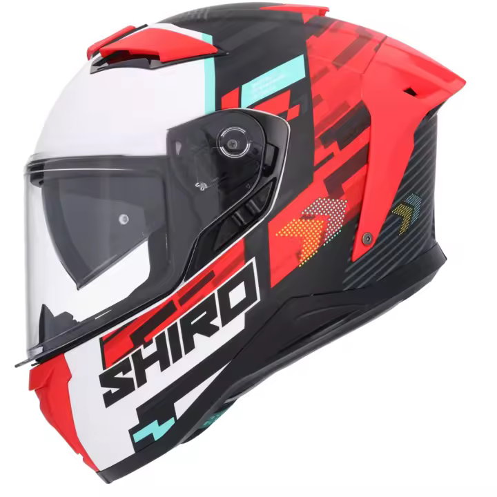 CASCO SHIRO ALPHA RACER ONE ROJO MATE - 1