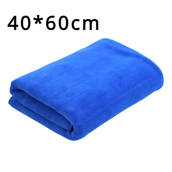 Toalla De Microfibra Para Lavado De Coche Tamaño Extra Grande 160x60/40x60cm Super Absorbente Para Limpieza Y Secado De Vehículo - 1