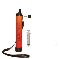 Filtro De Agua Portátil Para Camping Y Senderismo Emergencia Vida Adecuado Para Ríos Lago Color Negro Tamaño Compacto - details 2