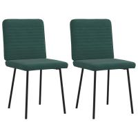 vidaXL Sillas de comedor 2 unidades terciopelo en color Amarillo/Rosa/Verde oscuro y más | cómodas modernas ergonómicas para comedor cocina salón hogar - details 2