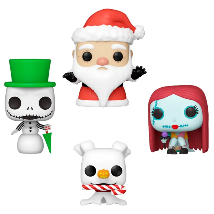 Arbol con 4 figuras Pocket POP Disney Pesadilla Antes de Navidad Holiday ExclusiveFigura  Coleccionable - Idea de Regalo- Mercancia Oficial - Juguetes para Niños y Adultos - Movies Fans - Muñeco para Coleccionistas y Exposición - 1