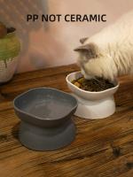 Cuenco Para Mascotas 1Pc Alimento Y Agua Para Gatos Y Pequeños Perros Plástico Forma Redonda Alimento Y Agua Separados - details 0