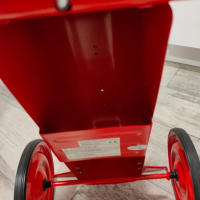 COCHE CORREPASILLOS VINTAGE EN METAL ROJO 39 x 58 x 36 cm - details 2