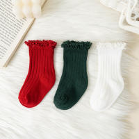 Calcetines Cortos Para Bebés Y Niñas De Algodón Suave Con Volante Y Flores Para Escuela Uniforme Infantil Para 0-8 Años - details 10