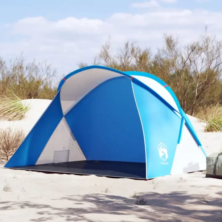 vidaXL Tienda de playa pop-up impermeable azul - 1