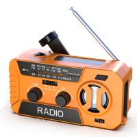 Radio portátil con alarma y generador de manivela de gran capacidad de 2000 mAh, linterna solar para acampar, Radio por Internet para uso en exteriores. - details 0