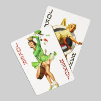 Baraja De Papel Poker Vintage Retro Con Bellas Chicas Diferentes 54 Tarjetas Juego Clásico De Clubes Para Jóvenes Mayores De 14 Años - details 3