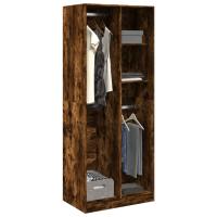 vidaXL Armario de madera de ingeniería 80x50x200 cm en color Roble Sonoma/Roble artisan/Madera antigua y más | almacenamiento funcional diseño moderno para baño dormitorio sala - details 5