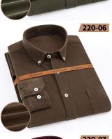 Camisa Larga Para Hombre Córdón Casual Otoño Invierno Color Sólido Cómodo Suave Moda Simplicidad Algodón Estilo Casual Cuello Cuadrado Botones Sencillos - details 10