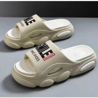 Zapatillas De Hombre Verano Playa Antideslizantes Suaves Sandalias Ultra Ligeras Con Letras Resistentes Al Agua Para Baño Y Uso Diario - details 7