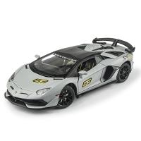 Modelo De Coche De Luxo Lamborghini Aventador SVJ 1:24 En Aleación De Latón Con Sonido Y Luz Para Coleccionistas Y Regalo Para Niños A551 - details 4