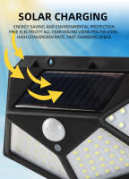 Lámpara Solar Para Jardín Con Sensor De Movimiento Y Resistencia Al Agua 100LED Luz De Calle Para Paisaje Exterior - details 6