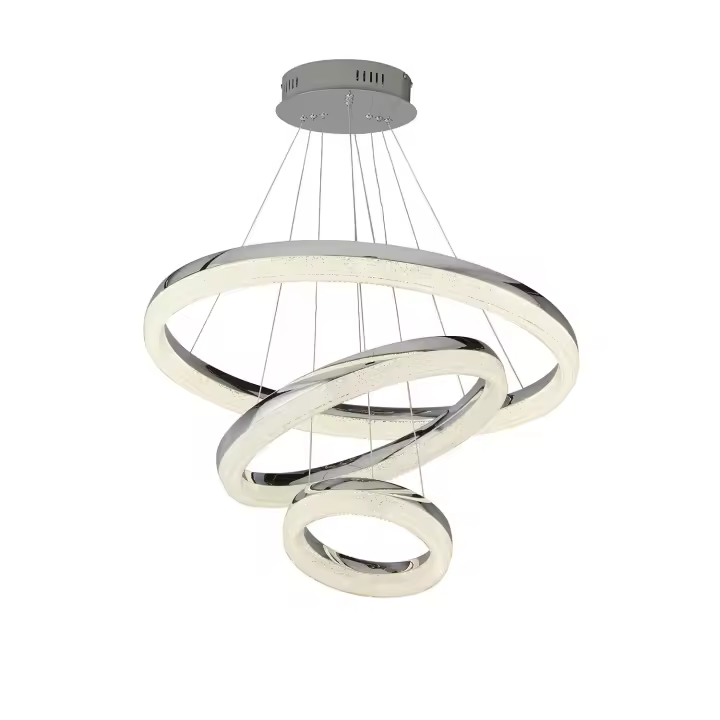 Lámpara Modern Círculo Arce Gris Policarbonato Transparente LED 43 4000K - 1