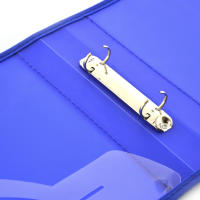 Carpeta Archivadora  - Tamaño A5 - de 2 Anillas Metálicas de 2cm  Bordes Reforzados en Tela a Juego y Bolsillo Interior, 5PP - Tamaño A5  / Cuartilla - 100% ECO by Office Box - details 7