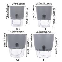Maceta Automática De 2 Capas Para Riego De Flores Con Algodón Y Cuerda Decoración De Jardín Y Hogar Contenedor De Agua Inteligente Para Plantas Verdes Y Flores - details 8