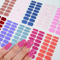 Adhesivos para uñas de gel UV, adhesivos para uñas de fototerapia semicurados semicurados de color sólido, adhesivos de gel de estilo simple totalmente impermeables y duraderos - details 1