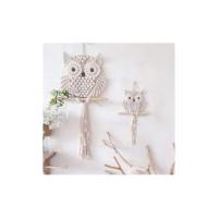 2 Piezas de Macramé de Búho Para Colgar EN LA Cocina Tejida in Mano Adorno Bohemio Colgador de Arte de Decoración del Hogar Oficina Sala de Estar Dormitorio Guardería Decoraciones Artesanales - details 1