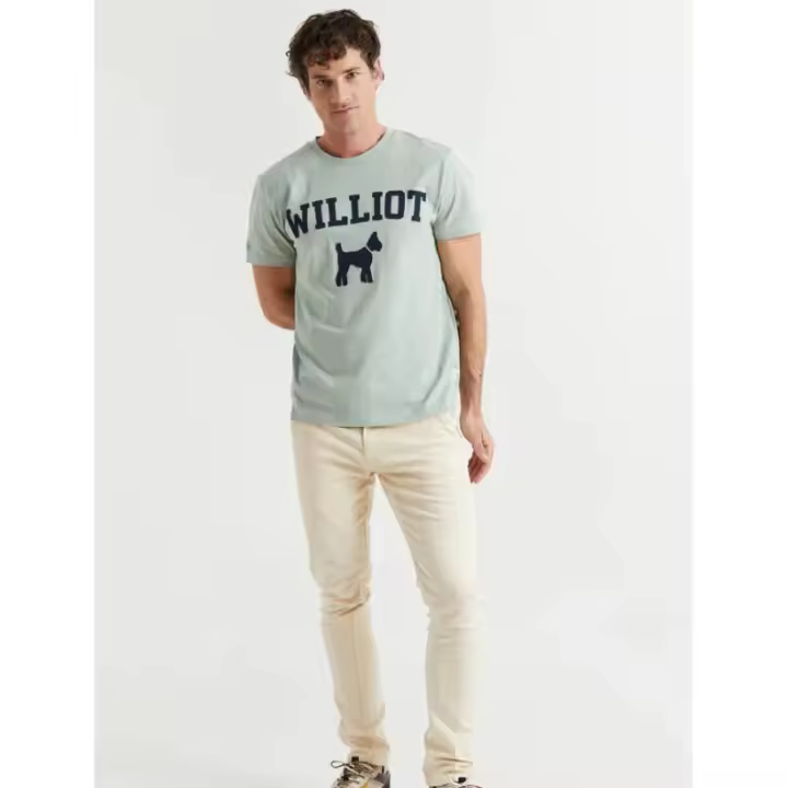 Camiseta Tipo Parche Khaki Williot - 1